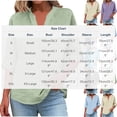 thumbnail image 4 of Summer Tops Trendy 2026,Linen Tops for Women Summer Loose Fit - 3/4 Length Sleeve Blouses Dressy Casual Button Trim Notched V-Neck Shirt, 4 of 7