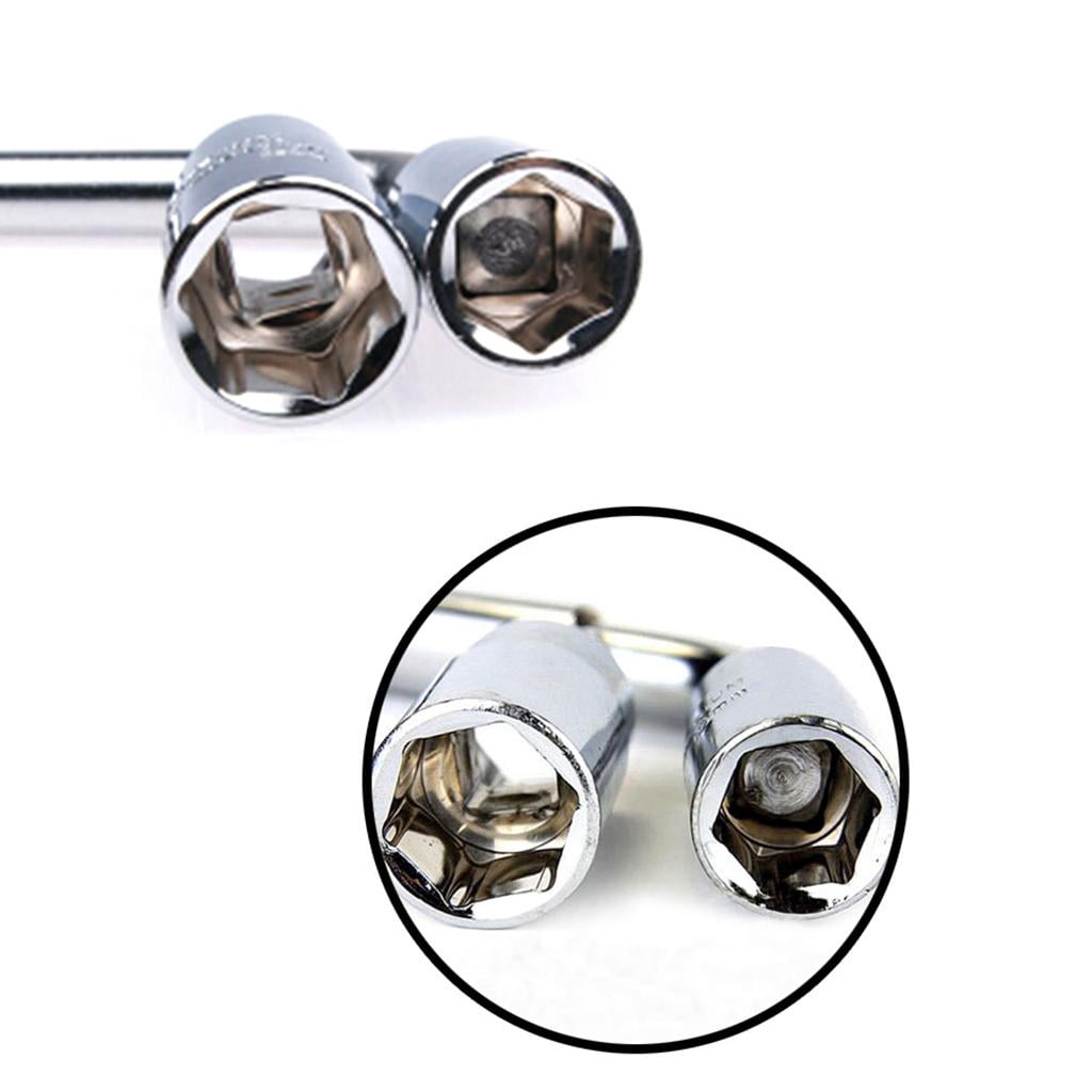 CEORPER Extendable Wheel Wrench Set 17/19mm ＆ 21/23mm Wheel Lugs Wrench Brace For Car
