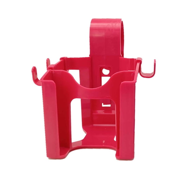 Clip On Pool Caddy, 3 In 1 Drink Holder with Phone Slot & Towel Hooks Storage Tray for Above Ground Pool Rail Red