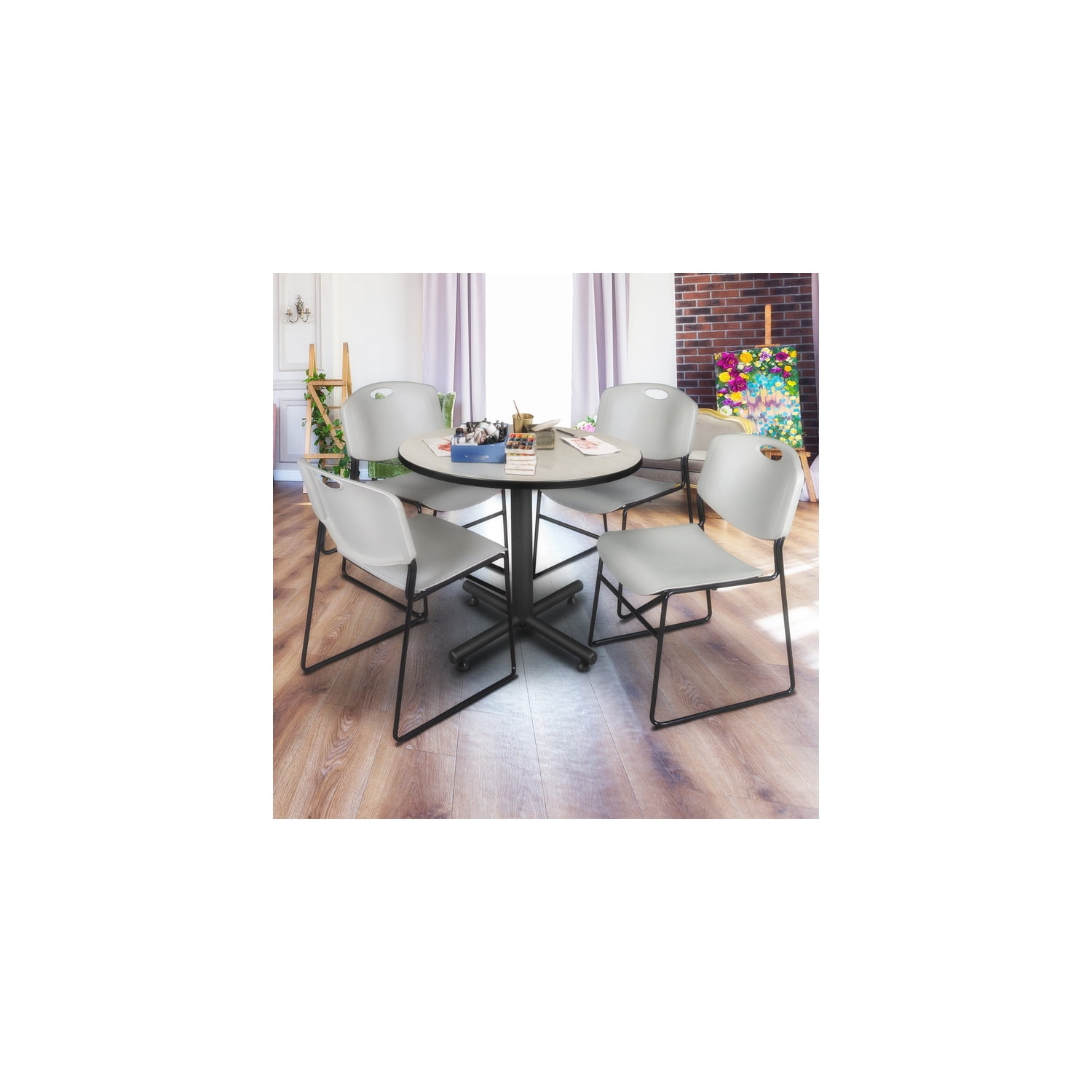 handmade home round breakroom table product