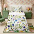 thumbnail image 2 of Manfei Flying Butterflies Twin Sheets 3pcs,Spring Garden Bedding,1 Flat Sheet,1 Fitted Sheet and 1 Pillowcase, 2 of 6