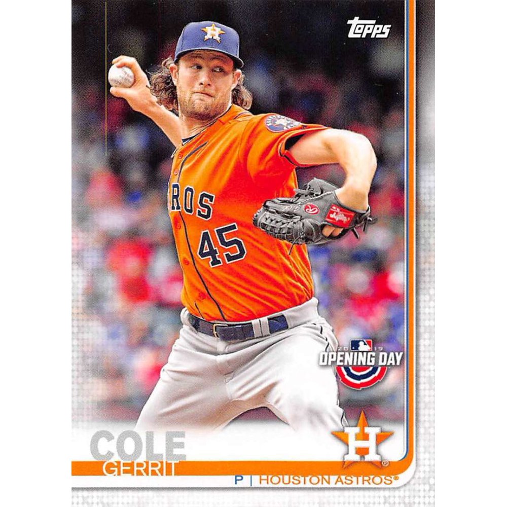 2019 Topps Opening Day 73 Gerrit Cole Houston Astros Baseball Card