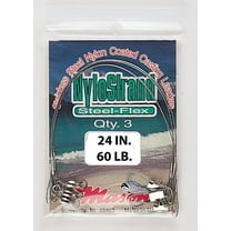 Mason NYLOSTRAND Bright 24" Fishing Leaders, 60 Lb., 3 Count