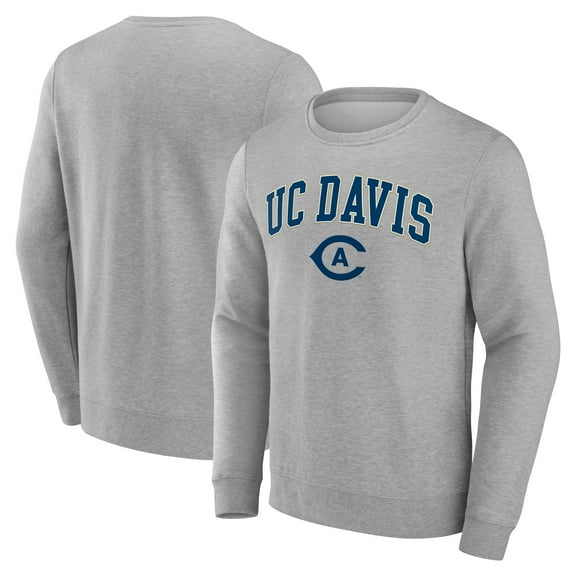 Men's Gray UC Davis Aggies Campus Sweatshirt