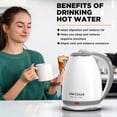thumbnail image 3 of PANCERKA Electric Kettle, 1.8L Tea Kettle for Coffee or Tea, Fast Boiling, Auto Shut-off, White, 3 of 11