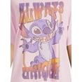 thumbnail image 4 of Stitch Women's Rhinestone Graphic Tee with Short Sleeves, Sizes XS-XXXL, 4 of 5
