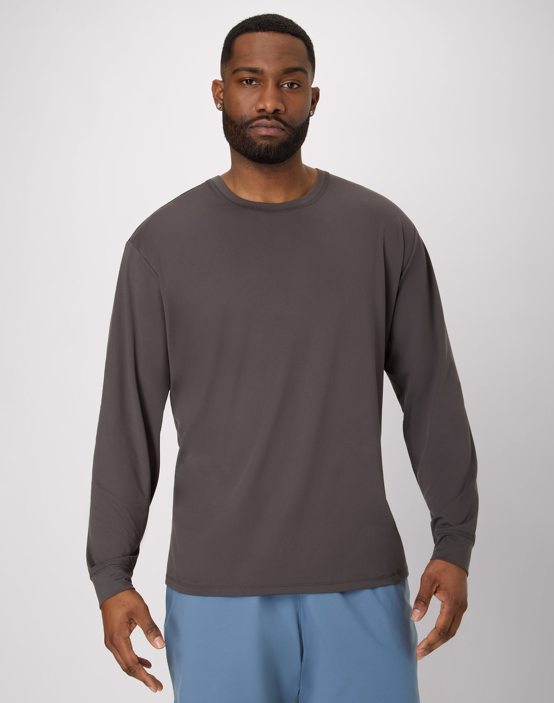 Hanes Uomo Beefy-T Manica Lunga Henley – Maglia Classica Cotone USA - Foto 3