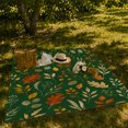 thumbnail image 6 of Autumn Leaves Botanical Pattern, Cozy Friendship Quote Scene, Warm Flannel Blanket for Living Room and Reading Nook, Art Lovers Thanksgiving Gift, Artistic Home Decor, 6 of 7