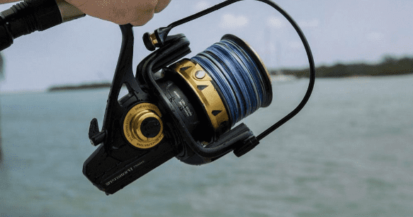 Penn Spinfisher VI Spinning Fishing Reel with 6 Bearings, Size 5500, Black/Gold