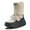 Khaki-1, variant on Women's Waterproof Winter Snow Boots Lightweight Warm Faux Fur Lined Mid-Calf Booties