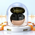 thumbnail image 2 of Matoen Smart Noise Reduction Wireless Bluetooth Earphones Fingerprint Control Immersive Waterproof Earphones Gold, 2 of 8