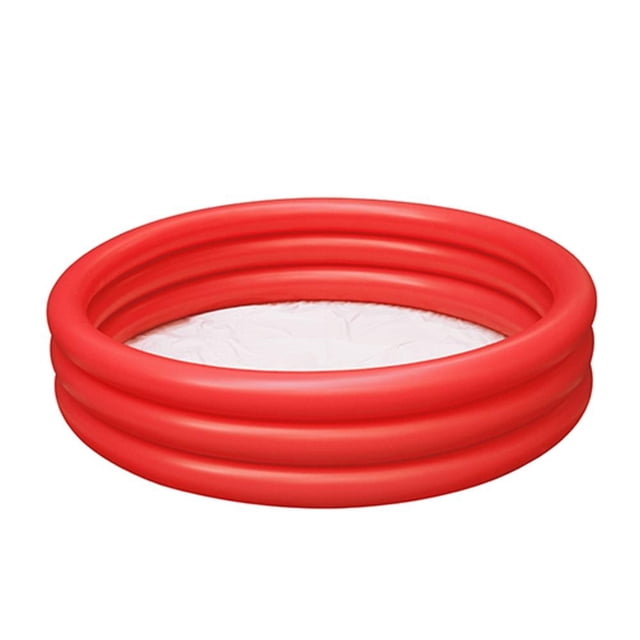Alberca Play Day Inflable 3 Aros 65 Pulgadas Roja