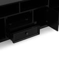 thumbnail image 2 of Simpli Home Amherst 72 inch Wide Solid Wood Transitional TV Stand in Black For TVs up to 80 inches, 2 of 13