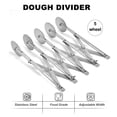 thumbnail image 3 of 5 Wheel Stainless Steel Pizza Knife Wheel Knife Cutter Adjustable Dough Divider for Pastry Pizza Pasta Cakes Cookies Kitchen Baking Tool, 3 of 8