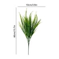 thumbnail image 3 of Artificial Plant Outdoor Fake Grass with Flowers UV Resistant Greenery Garden Porch Window Box Decorating, 3 of 6