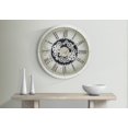 thumbnail image 2 of Monarch Specialties I 9033 Clocks, 30" Round, Gear Mechanism, Large Oversized, Wall Clock, White, 2 of 4
