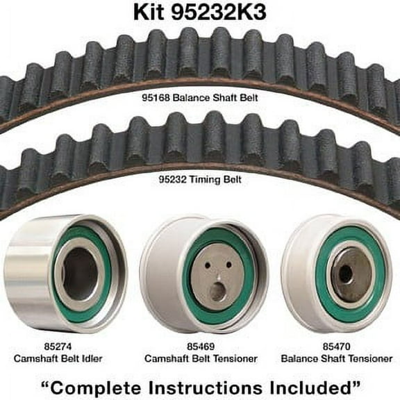 Dayco 95232K3 Timing Belt Kit Fits select: 1999-2003 MITSUBISHI GALANT, 2003 MITSUBISHI OUTLANDER