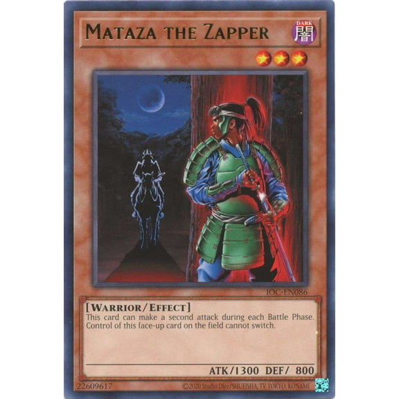 YuGiOh Invasion of Chaos 25th Anniversary Rare Mataza the Zapper IOC-EN086