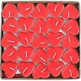 thumbnail image 1 of Red Heart Shaped, Tea Light Candles, Heart-Shaped Tealight Candles for Birthday Parties, 1 of 5