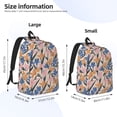 thumbnail image 4 of Daiia Lilies Flowers Vintage Canvas Backpack for Men and Women ,Hiking Backpack,Travel Laptop Bag for School,Large Capacity Backpack, 4 of 8
