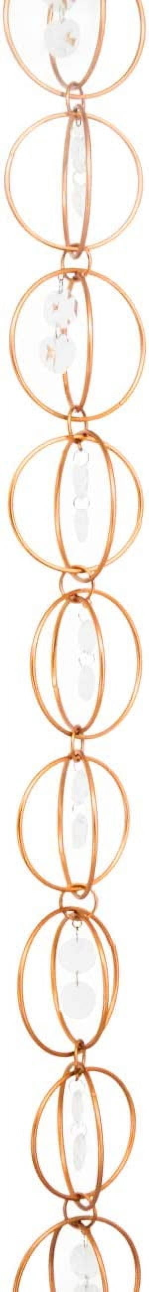 Lilac Lane and Home 8.5 in Copper Colored Rain Chain