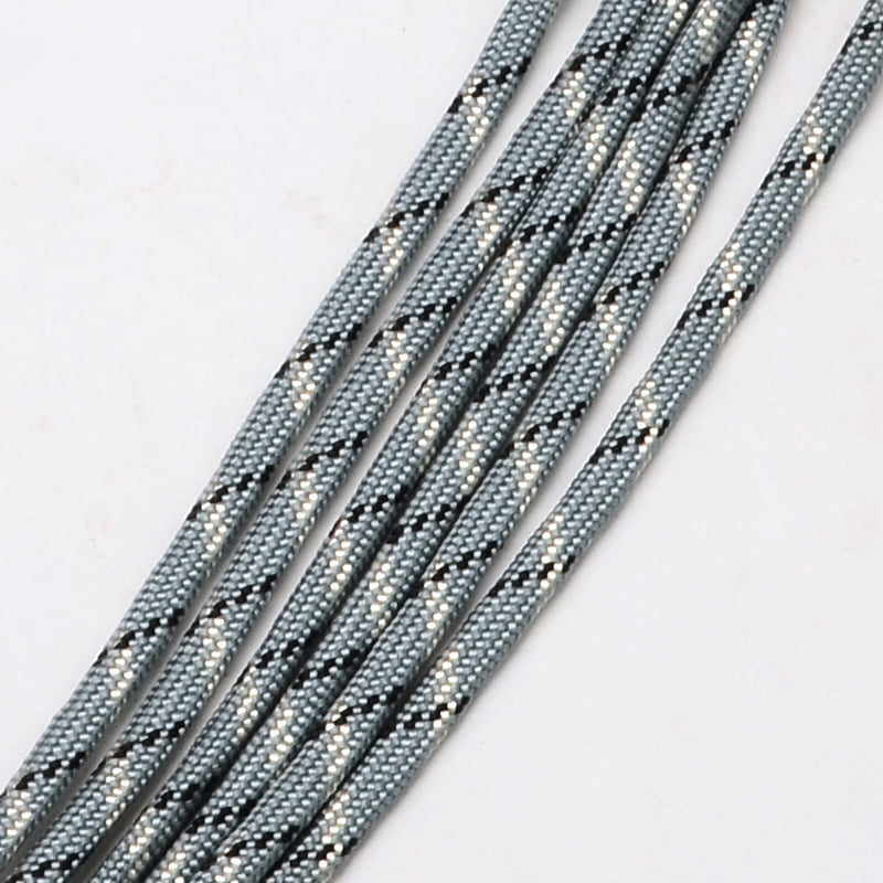 7 Inner Cores Polyester & Spandex Cord Ropes for Rope Bracelets Making Slate Gray 4mm about 109.36 yards(100m)/bundle 420~500g/bundle