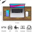 thumbnail image 5 of Long Mouse Pads for Desk,Boho Golden Ethnic Pattern Desk Mats on Top Of Desks, Desk Mouse Pad Extra Large with 3mm Non-Slip Base and Stitched Edge for Gaming,Office,Work,Home 31.5"x15.7", 5 of 6