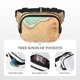 thumbnail image 5 of Disketp Beach Footprint Riñonera de Doble Capa, Bolsa de Cintura Ajustable para Viajes, Correr y Senderismo, Riñonera Ligera para Hombre y Mujer, 5 of 9