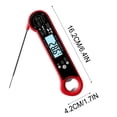 thumbnail image 6 of CQCYD Instant Read Meat Thermometer with Probe, Foldable Backlight Digital Food Thermometer for BBQ, Grill and Kitchen, IP67 Waterproof Magnetic Timer, -50 to 300 degrees C, 2-Year Warranty, 6 of 9