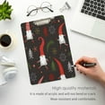 thumbnail image 4 of FMSHPON Cute Christmas Gnomes Clipboard Hardboard Wood Nursing Clip Board and Pull for Standard A4 Letter 13x9 inches, 4 of 7