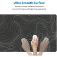 thumbnail image 5 of Topographic Contour Gaming Mouse Pad Large XL Long Extended Pads Big Mousepad Keyboard Mouse Mat Desk Pad Home Office Decor Accessories for Computer Pc Laptop,Rubber, 5 of 6