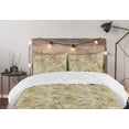 thumbnail image 5 of Ambesonne Leaf Print Down Alternative Quilt Comforter, Leaves Nature Pattern, Full, Pale Khaki Brown Green, 5 of 5