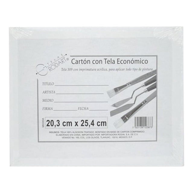 Lienzo Cartón Con Tela Rectangular Pintura Rodart 45 X 60 Cm multicolor