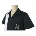 thumbnail image 4 of Embroidery Men Shirt Two-tone Color Bowling Shirts, 4 of 6