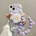 thumbnail image 2 of Floral Purple Phone Cases With Lanyard bracket For iphone 11 13 12 14 Pro Max Phone Cases XR XS 7 8 P For Phone 아이폰 케이스 2023, 2 of 7