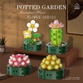 thumbnail image 4 of Amyove Creative Bouquet Building Blocks Potted Succulent Building Bricks Toys For Interior Decoration, 4 of 8