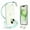 Green, variant on AHABIPERS Magnetic Clear Case for iPhone 15 6.1", Compatible with Magsafe, with Crossbody Strap Adjustable Neck Lanyard - 6 Color Mix