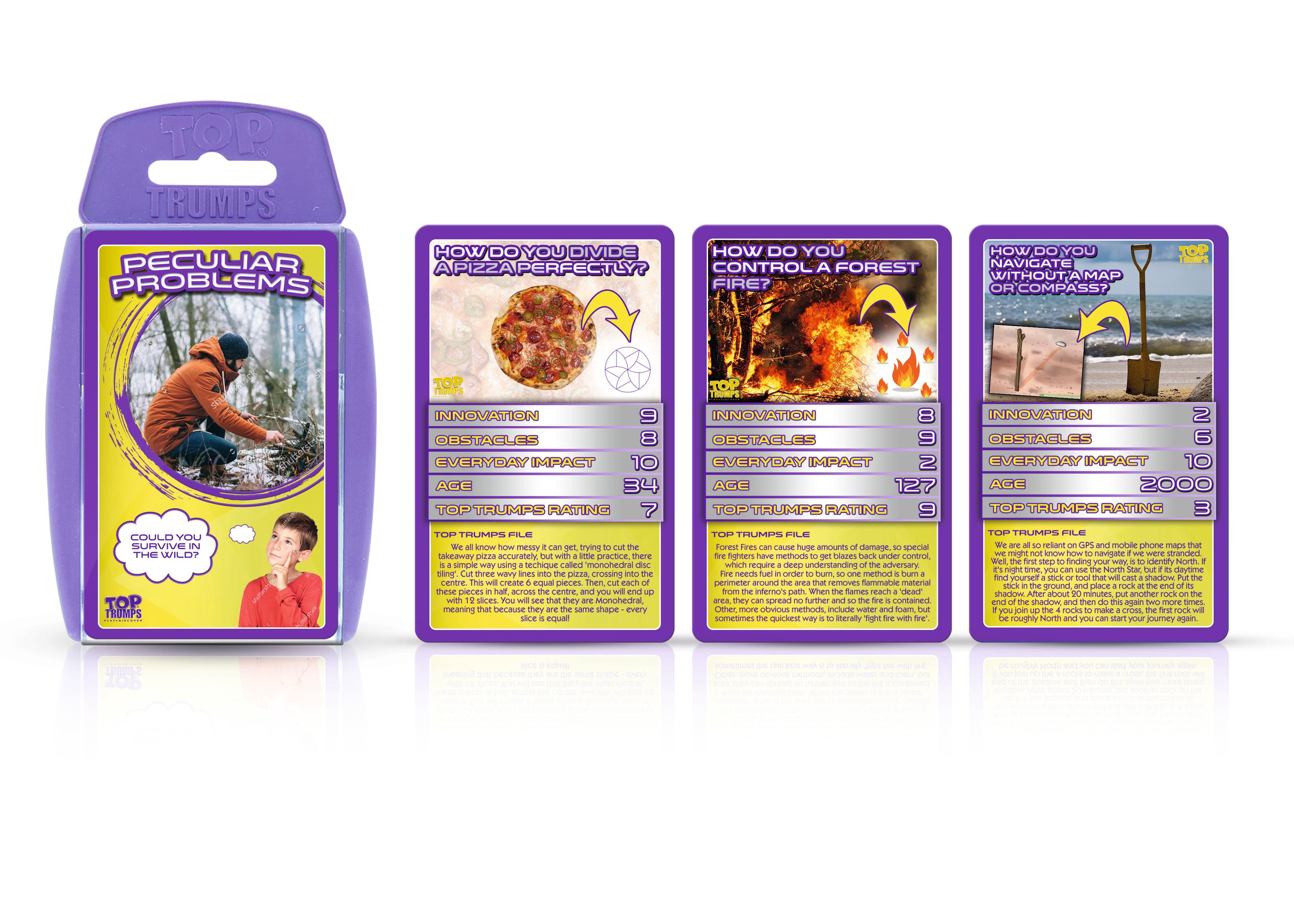 Peculiar Problems Top Trumps Playing Card Game
