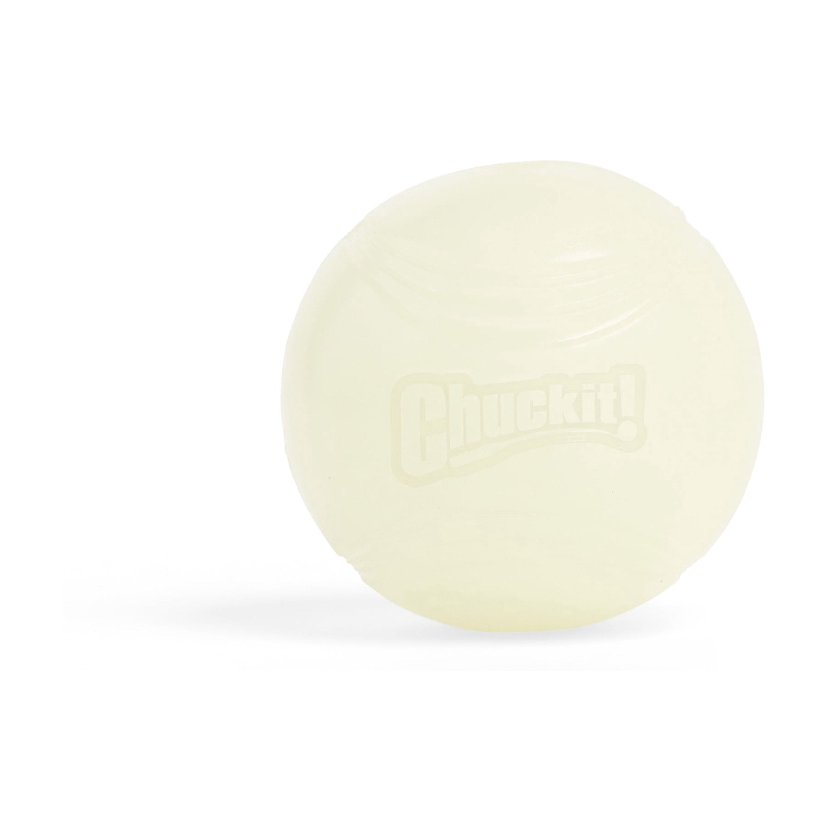 (3 pack) Chuckit! Max Glow Dog Ball Rubber Fetch Toy For Dogs, Large 3", For Breeds 60-100 lb, Pack of 1, Glow in the Dark