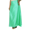 thumbnail image 3 of Indian Satin Silk Petticoat Bollywood Solid Inskirt Lining For Sari, 3 of 3