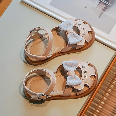 

PEASKJP Toddler Girls Sandals Open-Toe Anti Slip Summer Sandals Outdoor Athletic Sport Sandals Pink 31