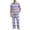 Purple, variant on CCRFTGI Mens Pajamas Set Summer Sleepwear Short Sleeve Pjs Set Soft Striped 2 Piece Lounge Set Loungewear with Pockets Beige L