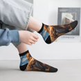 thumbnail image 2 of Pofeuu Blue Sky White Cloud Eagle Print 30cm Socks, Adult Running Hiking Socks for Youth and Adult, 2 of 7