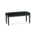 thumbnail image 1 of Pemberly Row Modern Transitional Ebony Faux Leather Dining Bench, 1 of 5