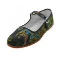 thumbnail image 2 of Women's Mary Jane Shoes Brocad Flat Slip On Cotton Ballet Colors, 2 of 2