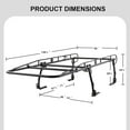 thumbnail image 3 of Rockland Universal Steel Over Cab Truck Rack, 800 lbs Capacity, Extendable for Pickup Beds, 3 of 7