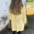 thumbnail image 4 of YFNNUP Womens Crochet Cardigan Trendy Hollow Out Boho Sweater Coat Lightweight Open Front Long Sleeve Beach Kimonos Cardigans, 4 of 8