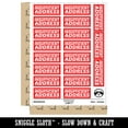 thumbnail image 2 of Insufficient Address Letter Mail Sticker Set - Red - Gloss Finish - 2.00" Large, 2 of 7