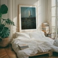 thumbnail image 4 of Two Bridges - Manhattan New York Photography City Skyline Bridge Architecture Travel Poster Water Nightlife Oak Framed Wall Art Print 9 x 12 inches, 4 of 12