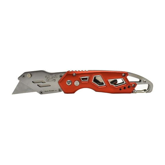 Superior Steel UK750, 3.5 In, 1 Blade Lock-Back Folding Utility Knife
